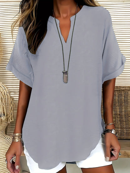 Oliva | Blusa dalla vestibilità morbida con scollo a V (2 acquistati, 1 in OMAGGIO)
