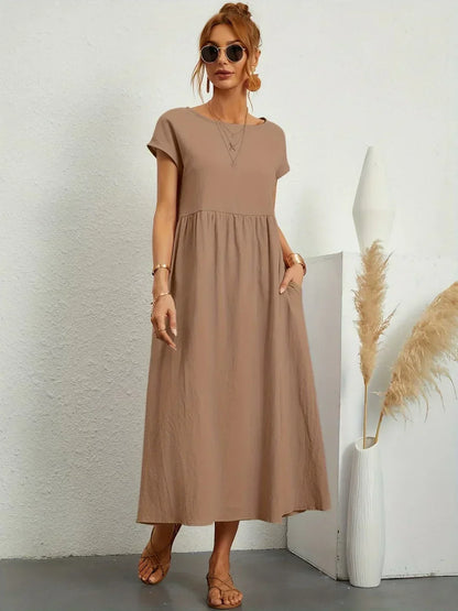 Aria | Abito midi fluido dall'eleganza intramontabile